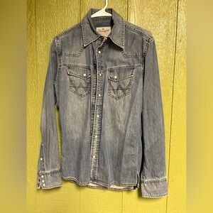 Wrangler denim button down